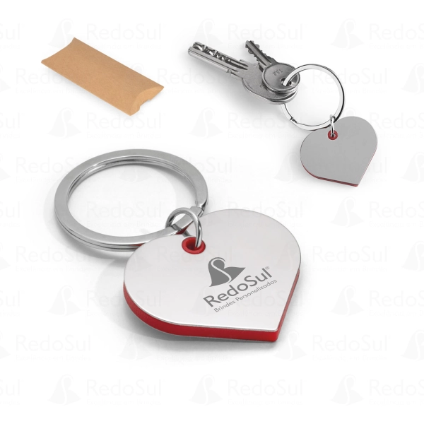 Chaveiro Personalizado em formato de coração Chaveiro Personalizado em formato de coração